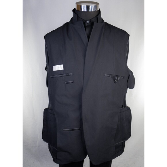 Sene Solid Black Sport Blazer Unstructured Blazer Jacket Coat Solid Size 48R EUC - Picture 9 of 14